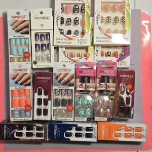 Lot of imPress and other press on nails